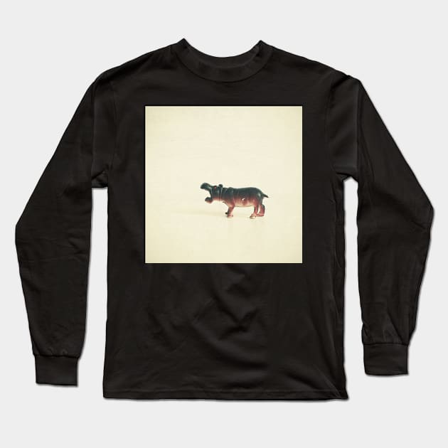 Hungry Hippo Long Sleeve T-Shirt by Cassia